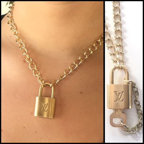 louis vuitton lock necklace dupe|authentic louis vuitton lock.